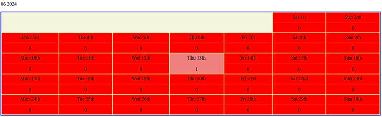 Tralee Timesheet June 2024