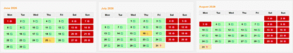 Ballybunion Teetime Availability Summer 2026