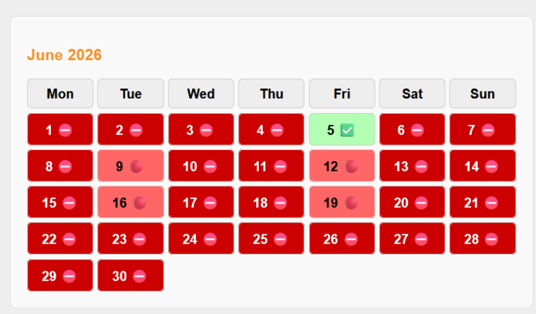 Summer timesheet at Tralee golf links